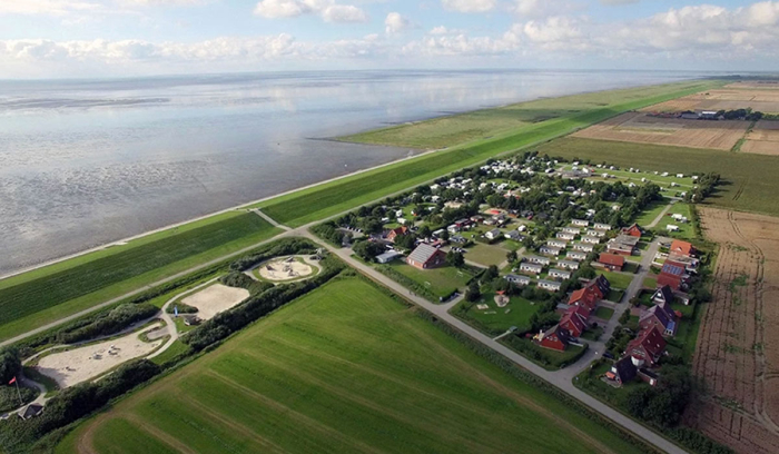 Camping Am Deich Nordsee - Hoeken van kromming